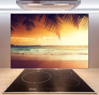 Crédence de cuisine en verre Plage tropicale