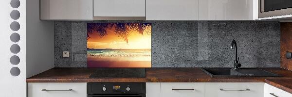 Crédence de cuisine en verre Plage tropicale