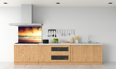 Crédence de cuisine en verre Plage tropicale