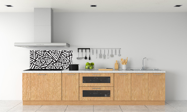 Crédence cuisine en verre Triangles en arrière-plan