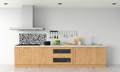Crédence cuisine en verre Triangles en arrière-plan