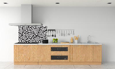 Crédence cuisine en verre Triangles en arrière-plan
