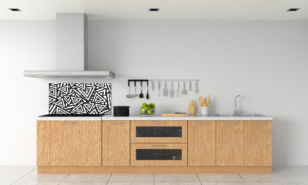 Crédence cuisine en verre Triangles en arrière-plan