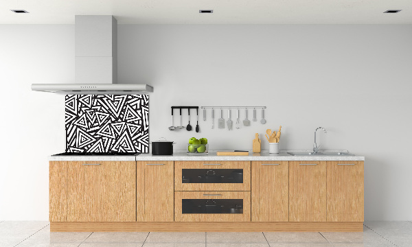 Crédence cuisine en verre Triangles en arrière-plan