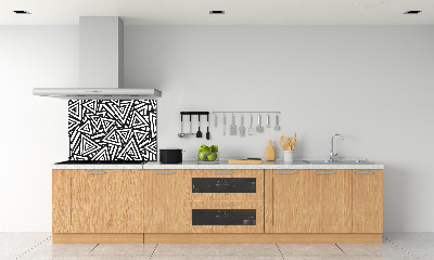 Crédence cuisine en verre Triangles en arrière-plan