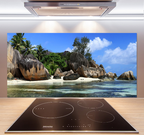Panneau crédence cuisine Panorama des Seychelles