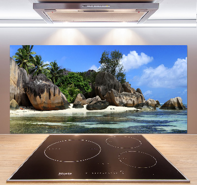 Panneau crédence cuisine Panorama des Seychelles