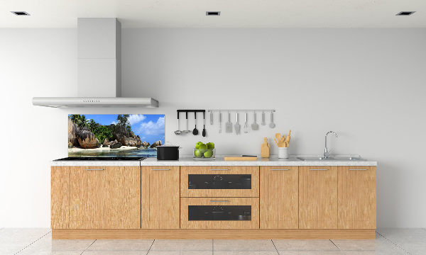 Panneau crédence cuisine Panorama des Seychelles