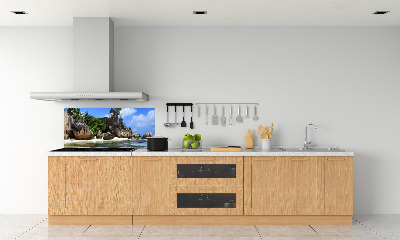 Panneau crédence cuisine Panorama des Seychelles