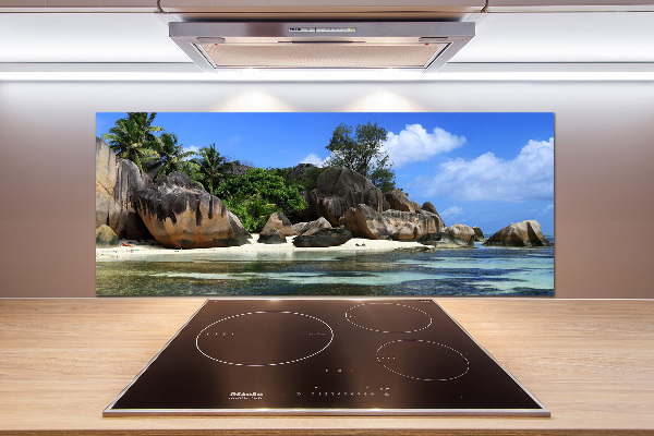 Panneau crédence cuisine Panorama des Seychelles