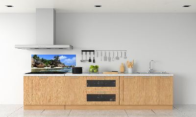 Panneau crédence cuisine Panorama des Seychelles