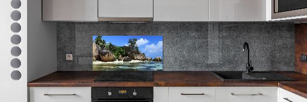 Panneau crédence cuisine Panorama des Seychelles