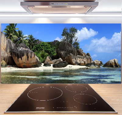Panneau crédence cuisine Panorama des Seychelles