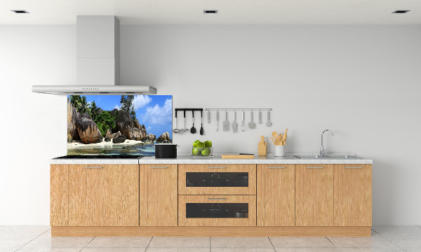 Panneau crédence cuisine Panorama des Seychelles