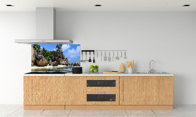 Panneau crédence cuisine Panorama des Seychelles