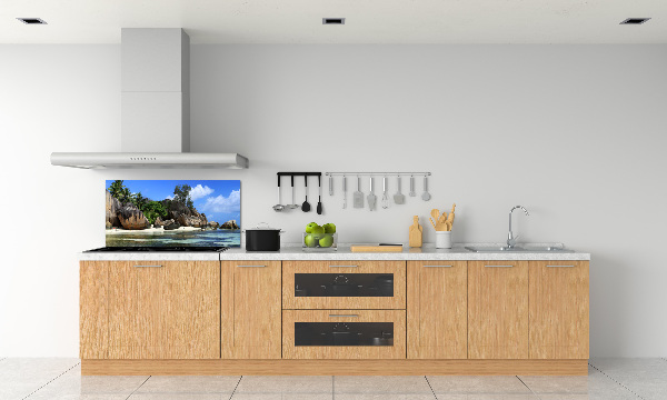 Panneau crédence cuisine Panorama des Seychelles