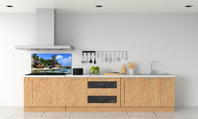 Panneau crédence cuisine Panorama des Seychelles