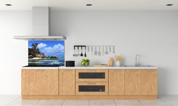 Panneau crédence cuisine Panorama des Seychelles