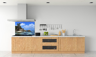 Panneau crédence cuisine Panorama des Seychelles
