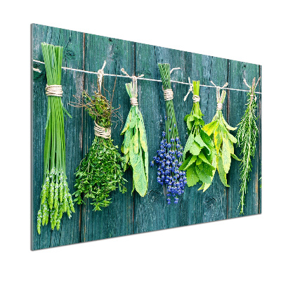 Panneaux muraux cuisine Herbes sur une ficelle