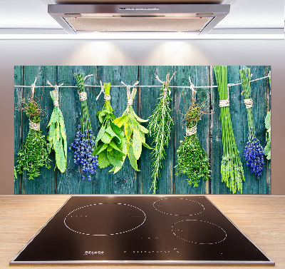 Panneaux muraux cuisine Herbes sur une ficelle
