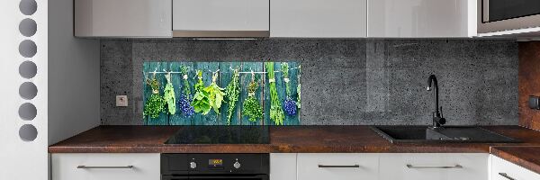 Panneaux muraux cuisine Herbes sur une ficelle
