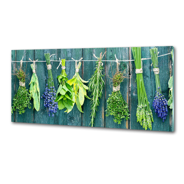Panneaux muraux cuisine Herbes sur une ficelle