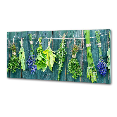 Panneaux muraux cuisine Herbes sur une ficelle