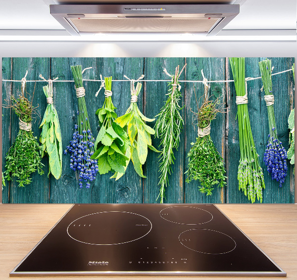 Panneaux muraux cuisine Herbes sur une ficelle