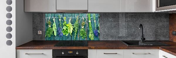 Panneaux muraux cuisine Herbes sur une ficelle