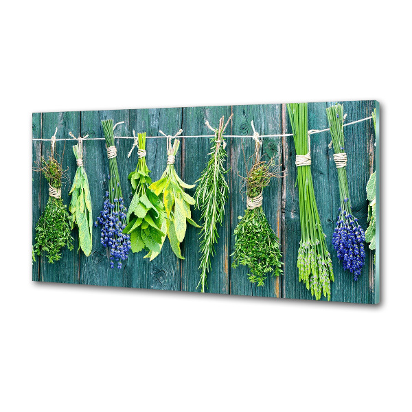 Panneaux muraux cuisine Herbes sur une ficelle