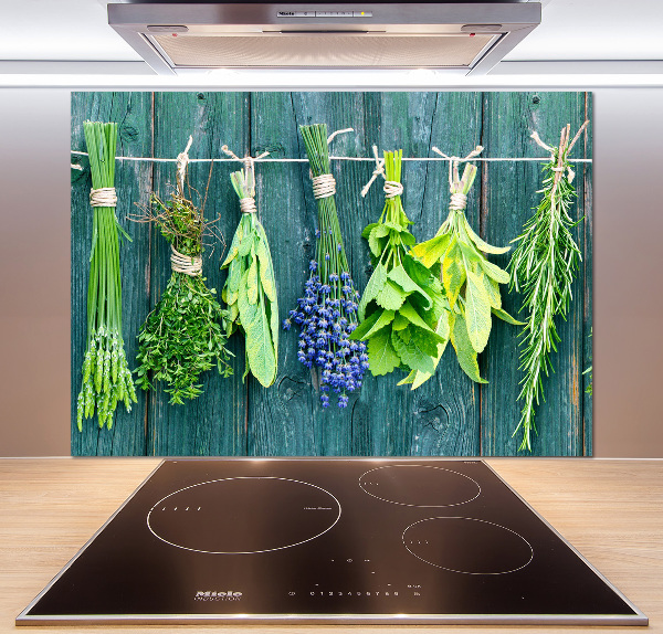 Panneaux muraux cuisine Herbes sur une ficelle