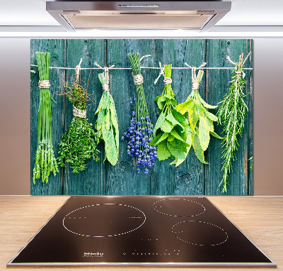 Panneaux muraux cuisine Herbes sur une ficelle