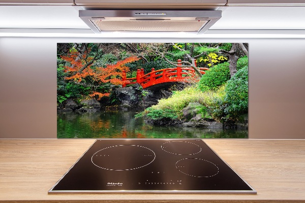 Crédence en verre cuisine Jardin japonais