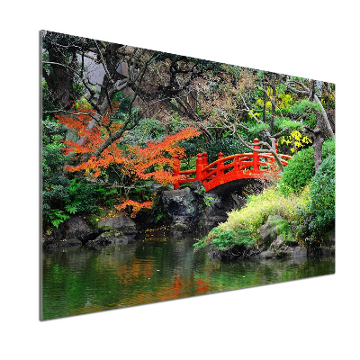 Crédence en verre cuisine Jardin japonais