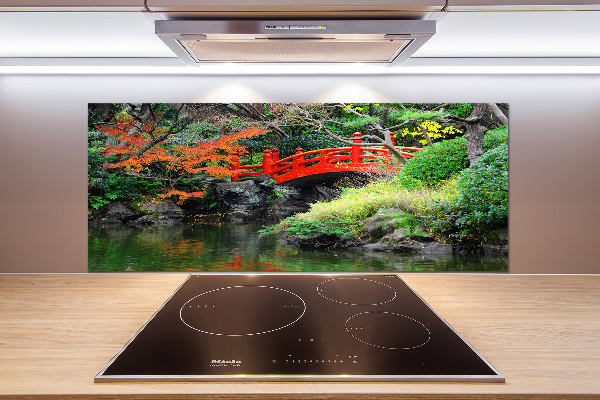 Crédence en verre cuisine Jardin japonais