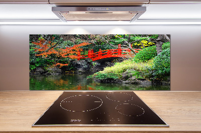 Crédence en verre cuisine Jardin japonais
