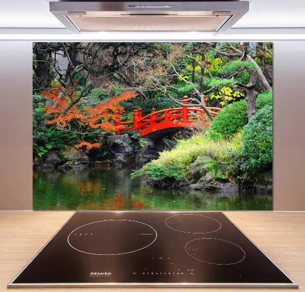 Crédence en verre cuisine Jardin japonais