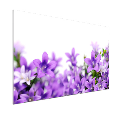 Crédence de cuisine en verre Cloches violettes