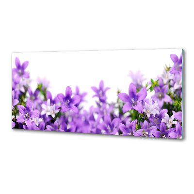 Crédence de cuisine en verre Cloches violettes
