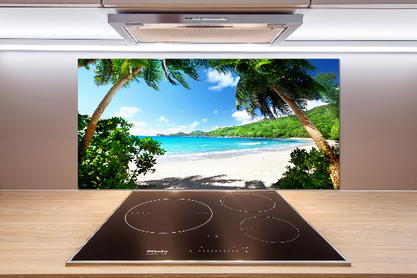 Panneau crédence cuisine Plage des Seychelles