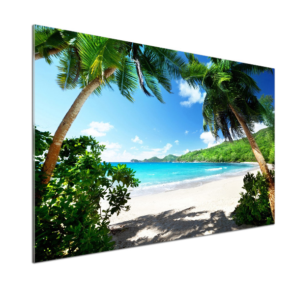Panneau crédence cuisine Plage des Seychelles