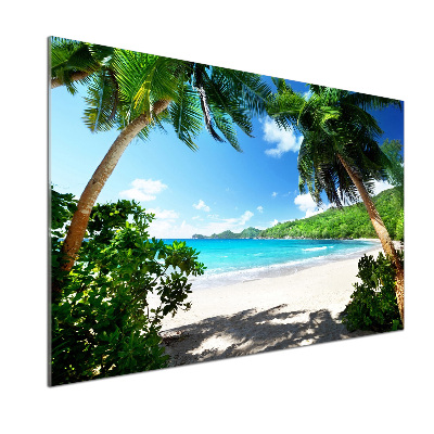 Panneau crédence cuisine Plage des Seychelles