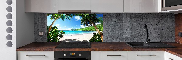 Panneau crédence cuisine Plage des Seychelles