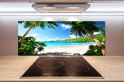 Panneau crédence cuisine Plage des Seychelles