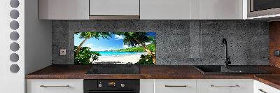 Panneau crédence cuisine Plage des Seychelles