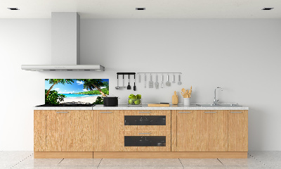 Panneau crédence cuisine Plage des Seychelles