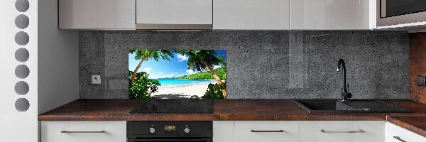 Panneau crédence cuisine Plage des Seychelles