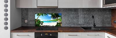 Panneau crédence cuisine Plage des Seychelles
