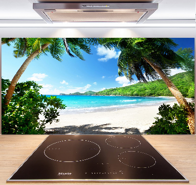 Panneau crédence cuisine Plage des Seychelles